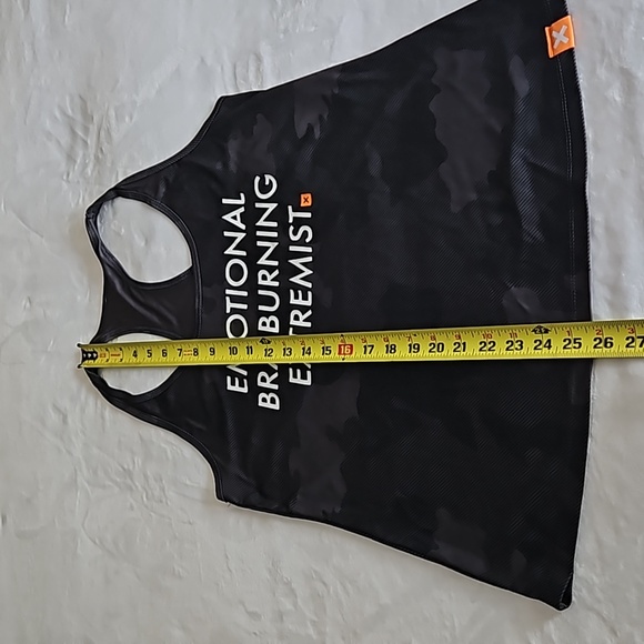 Truth-Finish It Emotional Bra Burning Extremist Tank Top Black Womens Medium - Picture 6 of 9